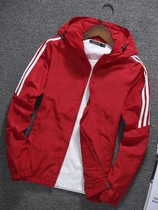 Áo Khoác Nam Mùa Xuân Thu Thể Thao Thường Ngày Mỏng Rộng Rãi Có Mũ Trùm Đầu Thời Trang Đa Năng Áo Khoác Nam Hợp Thời Trang