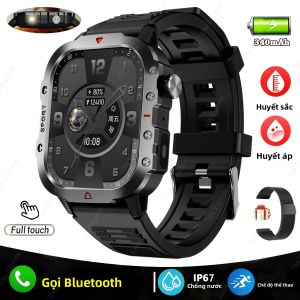Đồng Hồ Thông Minh GPS Quân Sự Dành Cho Nam Và Nữ Chống Nước Theo Dõi Thể Dục Thể Thao Ngoài Trời Với Chức Năng Gọi Bluetooth Đèn Pin Theo Dõi Sức Khỏe