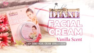 1Pretty 50g Lady Diane Facial Cream Vanilla Scent for Very Sensitive Skin 100% All Natural Glass Skin Effect & Moisturizer for Face & Body Rehydrate Dry Skin Whitening and Soft Skin