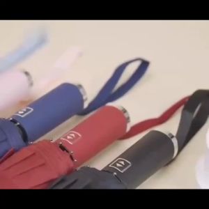 Automatic Folding Umbrella UV Protection Portable Foldable 10-Ribs Parasol / Payung Lipat