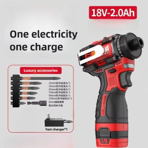 deli | SUMAIWEI Brushless Electric Drill Cordless Knockable Driller Driver 80N.m 18V Screwdriver Li-ion Battery Electric Power Tools