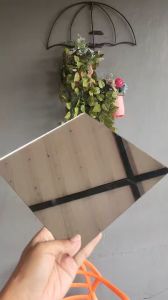 Custom Cermin Kaca Moulding Ukuran 84 x 84 cm Asli Kaca Non Bevel Dekorasi Rumah Garansi Pecah