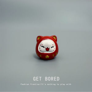 Cure Emotion Work Desk Decoration Small Car Ornament Resin Craft Cat Figurine Creative Japanese Style Desktop Decor Accessories