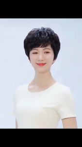 [ Tặng Lưới ]-🔥Tóc Trung Niên Nguyên Đầu TN10 Kiểu Tomboy Cá Tính - Tóc Giả Cả Đầu Che Khuyết Điểm Tóc Thưa Tóc Hói – F