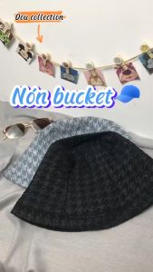 Mũ Nón Bucket Họa Tiết HOUNDSTOOTH Thời Trang Thu Đông - Mã NV027