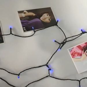 TOYA 100/200LED dây đèn led trang trí năng lượng mặt trời dây đèn trang trí giáng sinh Outdoor Waterproof 12 /22Meters Color-Changing Garden đèn dây ngoài trời Party for House Tree Garland Party Wedding Decor Lamp Warm