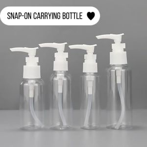 50ml/100ml Clear Travel Portable Emulsion Lotion Shampoo Organizer Storage Bottle Container