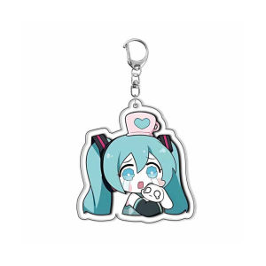2026 Hatsune Miku Acrylic Keychain Anime Cosplay Accessories Cute Cartoon Keyring Gift