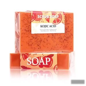 Xà Phòng Tẩy Tế Bào Chết Làm Sạch Sâu Tay Với Axit Kojic Nghệ Chanh Cam Vitamin C - Dưỡng Ẩm 100G
