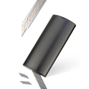 Disposed Knife Blade Snap-Off Box Container Utility Knife Cutter Waste Blade Storage Case for 9mm Blade Vinyl Flim Cutting Tool