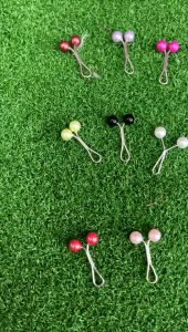 12PCS Headscarf TUDUNG Clip Scarf Ring Shawl kerongsang Pin muslim Bawal neck Brooch Pearl Hijab Satin Klip Dagu Mutiara Lady