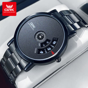 OPK Jam Tangan Pria Anti Air Original Branded Stainless Steel Style Fashion Business Men Watch