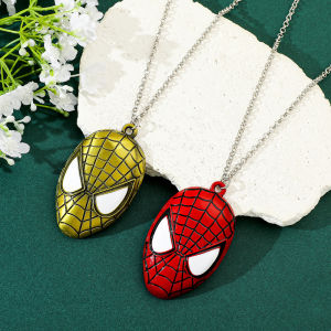 Marvel | Spider-Man mask pendant necklace trendy in the US and Europe Spider-Man mask necklace