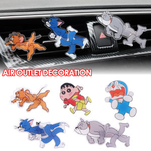 Car Air Outlet Cartoon Rotating Parkour Interior Fun Tom and Jerry Acrylic Decorative Air Outlet Clip