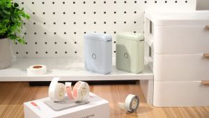 NIIMBOT D110M Mesin Label Pintar Portabel – Bluetooth Nirkabel Tanpa Tinta Kompatibel dengan Android & iOS Desain Kustom Hemat Biaya