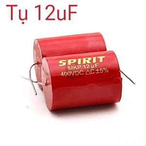 Tụ lọc phân tần cản loa treble SPIRIT đỏ 12uf 400v tụ cản loa rời bass trung treble