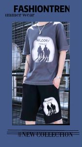 ชุดเสื้อยืดกับกางเกงขาสั้น +ราคาพิเศษ=เกิบเงินปลายทาง สกรีนลาย WLOORV เนื้อผ้าดี สีไม่ตก ใส่สบาย ลายสกรีนคมชัด