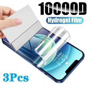 3Pcs Hydrogel Film For Motorola Moto G9 G8 G7 Play Power E7 Plus Screen Protector