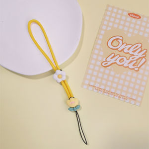 สร้อยข้อมือโทรศัพท์มือถือแบบสั้นทำมือ เครื่องประดับสัตว์เลี้ยงน่ารักสำหรับผู้หญิง สายคล้อง USB สายคล้องกล้อง CCD สายคล้องโทรศัพท์มือถือแบบป้องกันการสูญหาย