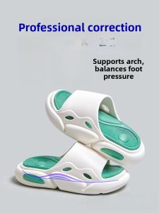 Flat Foot Correcting Support Slippers Womens Summer Outdoor Wear Resistant Anti-Slip Casual Style Home Shoes Cotton Slippers