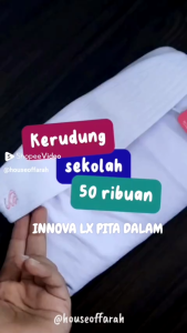 KERUDUNG SEKOLAH INNOVA LX (PITA TERTUTUP) RABBANI ORI