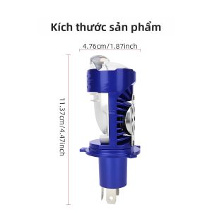 KEVANLY | Đèn Pha Xe Máy LED KEVANLY H4 Hai Bóng 6000K 12V Cos-pha Bóng Đèn Trước Xe Máy 9003 HB2 Phụ Kiện Độ Chế