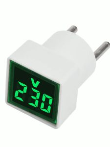 diymore | LED Digital AC Voltmeter Indicator Square EU Plug Digital Voltmeter 50–500V Voltage Measurement Range