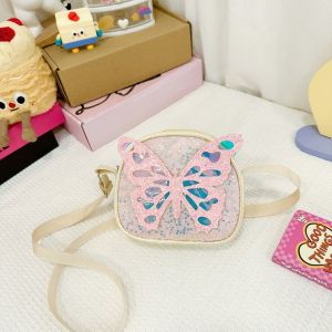 Cute Cartoon Childrens Crossbody Bag Girls Fashion Single Shoulder Bag Butterfly Little Girl Crossbody Coin Purse