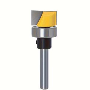 Cleaning Bottom Bit 6MM 6.35MM 8MM Bottom Bearing Router Bits Woodworking Carbide Cutters Milling Cutter for Wood Bit Face Mill