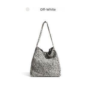 MABULA | Mabula Large Capacity Canvas Bag Womens Crossbody Shoulder Bag Casual Style Spring Summer New Korean Style Tote Bag