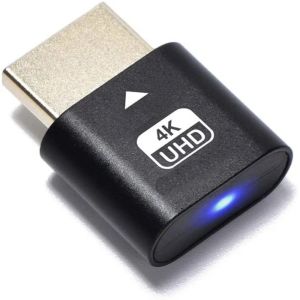 4K UHD HDMI EDID Dummy Plug Headless Virtual Display Emulator DDC Adapter For Bitcoin Mining Remote Desktop GPU Mining Rig