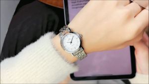 OPK Jam Tangan Wanita Terbaru 2025 Cermin HD Tahan Air 30M Jam Tangan Cewek Aesthetic Stainless Steel Gratis Box Eksklusif