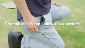 Outdoor camping portable Electric Air Mini Wireless Air Compressor Pump Pump with LED Light For Sofa Mattress Swim Ring