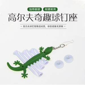 Golf Ball Nail Holder Funny Cartoon Shape Ball Nail Holder Ball Nail Clip Metal Hanging Buckle Containing 6 Ball Nails 2 Marks