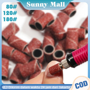 Refill Amplas Ring 100pcs Amplas Drum Dengan 2 Batang Untuk Mini Grinder Kertas Pasir Gosok Bulat Drum