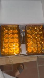 1 đôi đèn trợ sáng xe ô tô 15 mắt RL trắng vàng dùng điện 8V 12V 24V - 80V lắp cho xe máy ô tô chiếu sáng