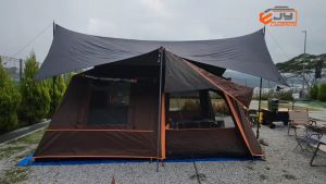 Flysheet Camping Flysheet Waterproof SET Titanium Black Coating UV-Proof Tarp Outdoor Tent Shelter Awning Canopy Fly sheet Camping