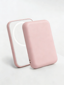 1 Pink TPU Charging Case Protector Compatible with Apples Original MagSafe Wireless Power Bank