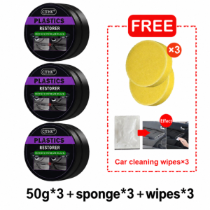 Car Plastic Restorer Back To Black Gloss Auto Interior Leather & Panel Renewal Wax Coating Agent Auto Polish And Repair Coating