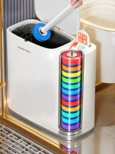 JOYBOS | Bathroom Use One-time Toilet Brush With Lid Narrow Space Design