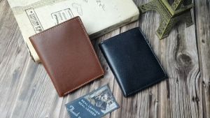 [Da thật] Ví đứng nam da thật Ví nam da bò Nappa WS235LD (Đen/Nâu) - 100% da bò thật BH 3 năm