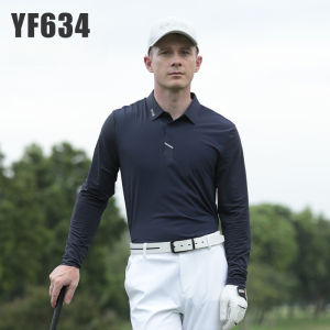 PGM | PGM Golf Mens Long Sleeve T-shirt Autumn and Winter Polo Shirt Seamless Collar Sportswear YF634