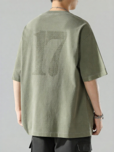 Wood soon | Retro Washed Pure Cotton Loose T-Shirt