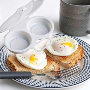 Cấp Thực Phẩm lò vi sóng nhựa Máy luộc trứng Chịu Nhiệt nấu bếp Khuôn Trứng Nồi Chiên Dễ Dàng Để Làm Sạch Hộp trứng hấp Di Động