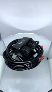 Waterproof IP65  Dual 3-way Switch v2 Universal Side Mirror Mount Plug & Play Wires Domino Switch For Motorcycle