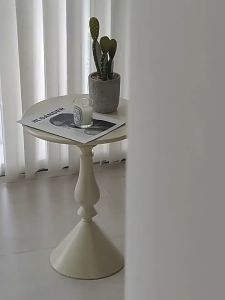 โต๊ะกาแฟกลม สไตล์นอร์ดิก โต๊ะกาแฟ โต๊ะกลม โต๊ะรับประทานอาหาร มั่นคงและไม่โยกเยก