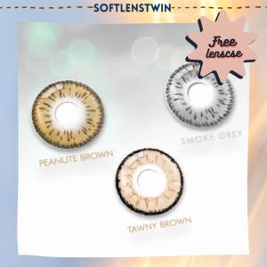 Softlens Savannah Smoke Grey 15.00 mm - Soflens Gray Big Eyes
