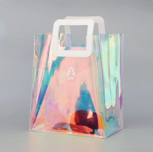 Transparent PVC tote bag jelly bag gift box bag makeup bag storage and toiletry bag