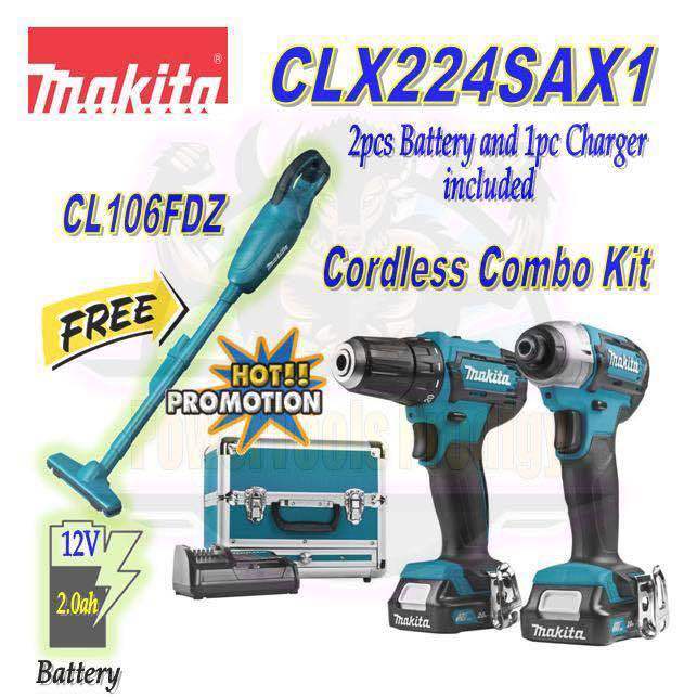 MAKITA CLX224SAX1 COMBO SET/ CORDLESS DRILL PLUS
