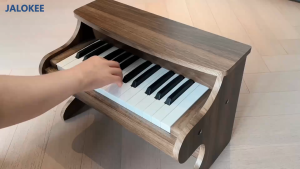 JALOKEE 25 Keys Kids Piano Keyboard Childrens Digital Piano Mini Musical Educational Instrument Toy Wooden Toy for Toddlers Girls & Boys，Birthday gift& Christmas gift